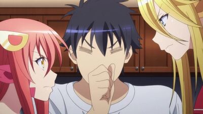 (4 серия БЕЗ ЦЕНЗУРЫ) Повседневная жизнь с девушкой-монстром / Monster Musume no Iru Nichijou [русские субтитры]