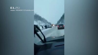 На трассе Екатеринбург - Серов Renault влетел в грузовик