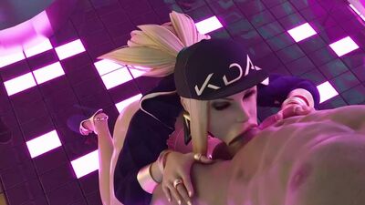 Akali KDA - oral sex; minet; blowjob; deepthroat; facefuck; 3D sex porno hentai; (by Firebrand Dark Dreams) [League of Legends]