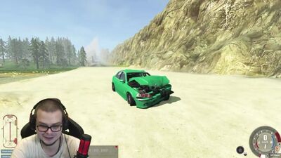 {Bulkin} СМЕРТЕЛЬНЫЙ СПУСК! 15 МАШИН! КТО ОСТАНЕТСЯ В ЖИВЫХ! (BEAM NG DRIVE)