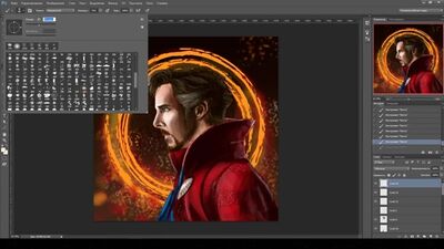 РИСУНОК ДОКТОР СТРЕНДЖ В Photoshop - Drawing Doctor Strange in Photoshop - SPEEDPAINT