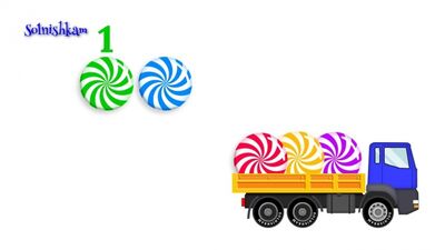 Машинки. Сборник. Учим фрукты. Автовоз. Конфетки. Учимся считать. Развивающий мультик.