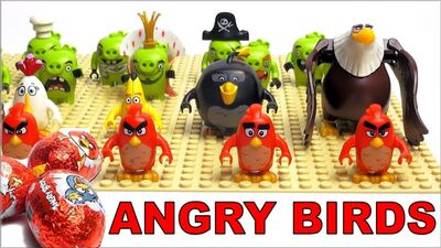 LEGO angry birds в кино - все минифигурки лего по мультику Энгри Бердс в кино. Лего Злые Птички