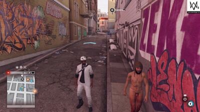 Нудисты в Watch Dogs 2.