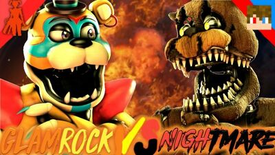 Tihonsyah - [SFM FNAF] Glamrock Freddy VS Nightmare Freddy