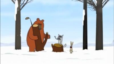Медведь, волк и заяц