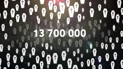 Живая деревня - инфографика о потерях СССР в Великой Отечественной Войне