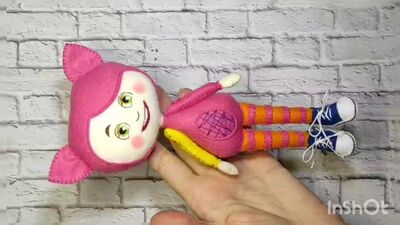 Кукутики из фетра (Свинка, Енотик, Мышонок)