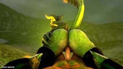 3d Yiff by kasdaq Furry Porn Sex E621 FYE female deathclaw slut latex stockings fallout r34