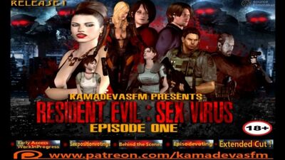 R.E.- Sex Virus - Ep 1 extended cut (Resident Evil sex)