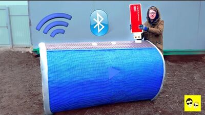 [Интересный Фикус] ГИГАНТСКАЯ Bluetooth КОЛОНКА И ГИГАНТСКАЯ ФЛЕШКА -DIY