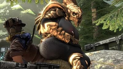 3d Yiff by Rayhuma Straight Furry Porn Sex E621 FYE Halo R34 Rule34 shangheili alien girl