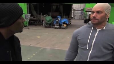 Пол Уокер пародирует Вина Дизеля на съёмках Форсаж 6