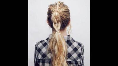 Красивая коса из резинок тренд сезона