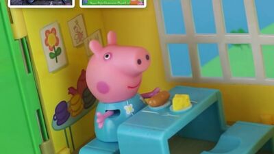 Свинка Пеппа и домик на дереве. Обзор игрушки на русском языке. Peppa Pig Tree House.