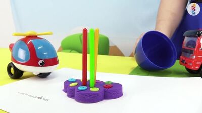 Мультики про машинки Грузовичок и Вертолетик. Лепка из пластилина - лепим Торт кукольный театр