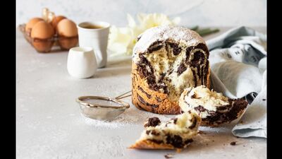 Мраморный кулич краффин