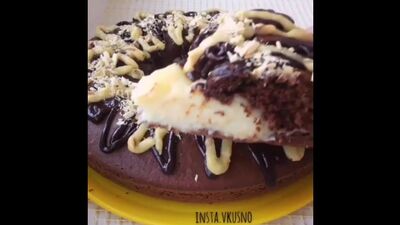 Пирог "ВУЛКАН" (ингредиенты указаны в описании видео)