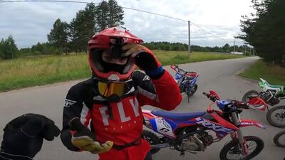 [Valery Syrchin] Катаемся Толпой На Питбайках - Опять Поломки! / Покатушки на питбайке Бсе 125 и Аполло 150